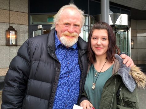 James Cosmo - Jeor Mormont from Game of Thrones with one of my companions.