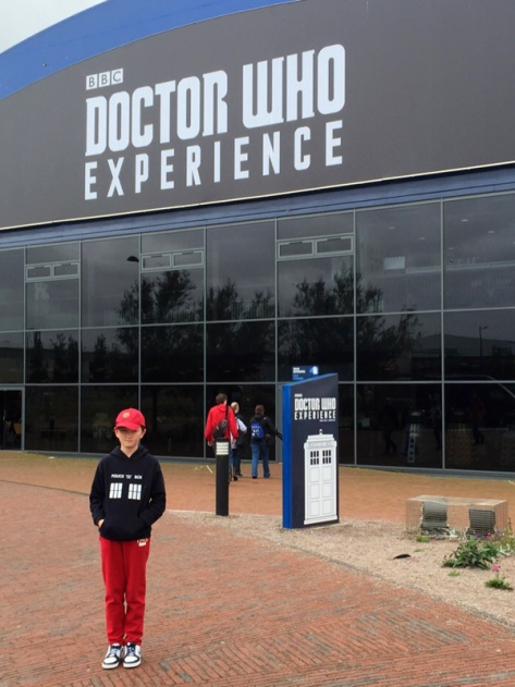 Tom outside the Doctor Who Experience