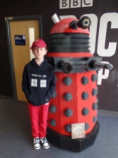 Tom and a Dalek at the Doctor Who Experience