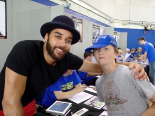 Tom and Samuel Anderson at Film & Comic Con Bournemouth