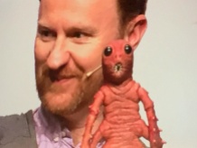 Mark Gatiss with Mr Sweet at the Doctor Who Festival