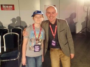 Tom Project Indigo meets Barnaby Edwards at The Doctor Who Festival
