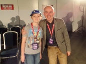 Tom Project Indigo meets Barnaby Edwards at The Doctor Who Festival