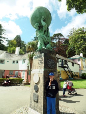 Hecules statue at Portmeirion