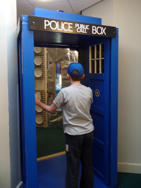 Entering the Dunbury Academy TARDIS
