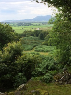 View from Folly Castle at Plas Brondanw
