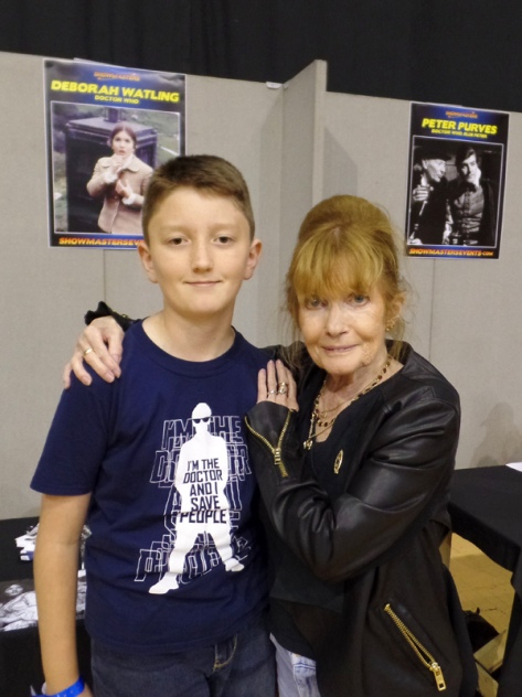 Tom Project Indigo meets Deborah Watling from Doctor Who at Film & Comic Con Bournemouth
