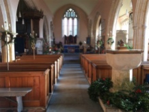 Inside St Peter's Church at Dyrham